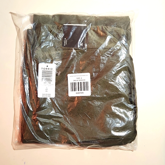 ❤️NWT VINTAGE TORRID LEGGING - FULL LENGTH - RUCHED BACK LIQUID - PLUS SIZE - Picture 5 of 12